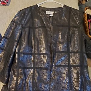 Alfred Dunner faux leather jacket